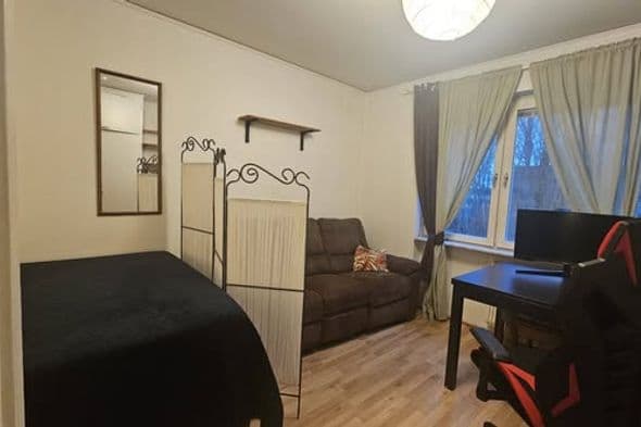 Möblerat korridorsrum nära Lund C